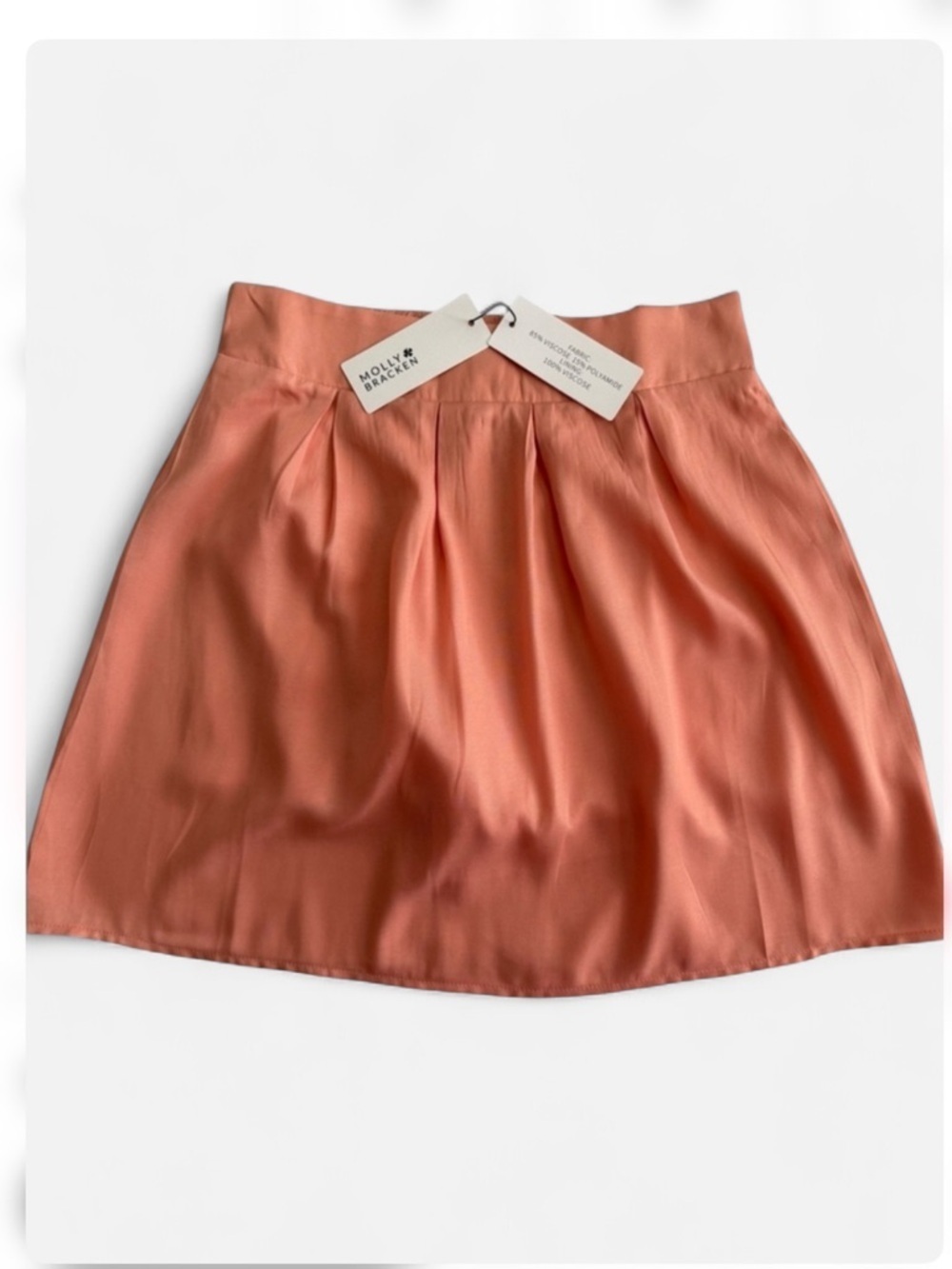 Molly Bracken Pink Pleated Skort Size S NWT